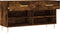 vidaXL - Schoenenbank - 102x35x55 - cm - bewerkt - hout - gerookt - eikenkleurig