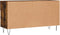 vidaXL - Schoenenbank - 102x35x55 - cm - bewerkt - hout - gerookt - eikenkleurig