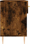 vidaXL - Schoenenbank - 102x35x55 - cm - bewerkt - hout - gerookt - eikenkleurig