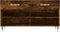 vidaXL - Schoenenbank - 102x35x55 - cm - bewerkt - hout - gerookt - eikenkleurig