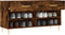 vidaXL - Schoenenbank - 102x35x55 - cm - bewerkt - hout - gerookt - eikenkleurig