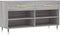 vidaXL - Schoenenbank - 102x35x55 - cm - bewerkt - hout - grijs - sonoma - eikenkleur