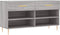 vidaXL - Schoenenbank - 102x35x55 - cm - bewerkt - hout - grijs - sonoma - eikenkleur