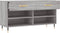 vidaXL - Schoenenbank - 102x35x55 - cm - bewerkt - hout - grijs - sonoma - eikenkleur