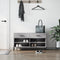 vidaXL - Schoenenbank - 102x35x55 - cm - bewerkt - hout - grijs - sonoma - eikenkleur