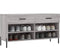 vidaXL - Schoenenbank - 102x35x55 - cm - bewerkt - hout - grijs - sonoma - eikenkleur