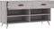 vidaXL - Schoenenbank - 102x35x55 - cm - bewerkt - hout - grijs - sonoma - eikenkleur