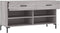 vidaXL - Schoenenbank - 102x35x55 - cm - bewerkt - hout - grijs - sonoma - eikenkleur