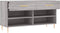 vidaXL - Schoenenbank - 102x35x55 - cm - bewerkt - hout - grijs - sonoma - eikenkleur