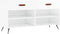 vidaXL - Schoenenbank - 102x35x55 - cm - bewerkt - hout - hoogglans - wit