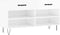 vidaXL - Schoenenbank - 102x35x55 - cm - bewerkt - hout - hoogglans - wit