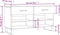 vidaXL - Schoenenbank - 102x35x55 - cm - bewerkt - hout - hoogglans - wit