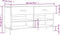 vidaXL - Schoenenbank - 102x35x55 - cm - bewerkt - hout - hoogglans - wit
