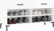 vidaXL - Schoenenbank - 102x35x55 - cm - bewerkt - hout - hoogglans - wit