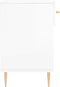 vidaXL - Schoenenbank - 102x35x55 - cm - bewerkt - hout - hoogglans - wit
