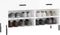 vidaXL - Schoenenbank - 102x35x55 - cm - bewerkt - hout - hoogglans - wit