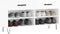 vidaXL - Schoenenbank - 102x35x55 - cm - bewerkt - hout - hoogglans - wit
