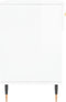 vidaXL - Schoenenbank - 102x35x55 - cm - bewerkt - hout - hoogglans - wit