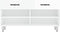 vidaXL - Schoenenbank - 102x35x55 - cm - bewerkt - hout - hoogglans - wit