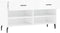 vidaXL - Schoenenbank - 102x35x55 - cm - bewerkt - hout - hoogglans - wit