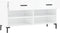 vidaXL - Schoenenbank - 102x35x55 - cm - bewerkt - hout - hoogglans - wit