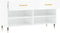vidaXL - Schoenenbank - 102x35x55 - cm - bewerkt - hout - hoogglans - wit
