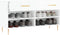 vidaXL - Schoenenbank - 102x35x55 - cm - bewerkt - hout - hoogglans - wit