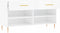 vidaXL - Schoenenbank - 102x35x55 - cm - bewerkt - hout - hoogglans - wit