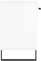 vidaXL - Schoenenbank - 102x35x55 - cm - bewerkt - hout - hoogglans - wit