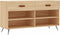 vidaXL - Schoenenbank - 102x35x55 - cm - bewerkt - hout - sonoma - eikenkleurig