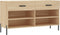 vidaXL - Schoenenbank - 102x35x55 - cm - bewerkt - hout - sonoma - eikenkleurig
