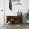 vidaXL - Schoenenbank - 102x35x55 - cm - bewerkt - hout - sonoma - eikenkleurig
