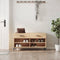 vidaXL - Schoenenbank - 102x35x55 - cm - bewerkt - hout - sonoma - eikenkleurig