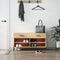 vidaXL - Schoenenbank - 102x35x55 - cm - bewerkt - hout - sonoma - eikenkleurig