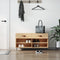vidaXL - Schoenenbank - 102x35x55 - cm - bewerkt - hout - sonoma - eikenkleurig