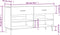 vidaXL - Schoenenbank - 102x35x55 - cm - bewerkt - hout - sonoma - eikenkleurig