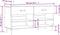 vidaXL - Schoenenbank - 102x35x55 - cm - bewerkt - hout - sonoma - eikenkleurig