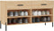 vidaXL - Schoenenbank - 102x35x55 - cm - bewerkt - hout - sonoma - eikenkleurig