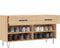 vidaXL - Schoenenbank - 102x35x55 - cm - bewerkt - hout - sonoma - eikenkleurig