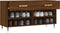 vidaXL - Schoenenbank - 102x35x55 - cm - bewerkt - hout - sonoma - eikenkleurig