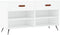 vidaXL - Schoenenbank - 102x35x55 - cm - bewerkt - hout - wit