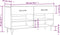 vidaXL - Schoenenbank - 102x35x55 - cm - bewerkt - hout - wit