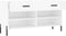 vidaXL - Schoenenbank - 102x35x55 - cm - bewerkt - hout - wit