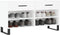 vidaXL - Schoenenbank - 102x35x55 - cm - bewerkt - hout - wit