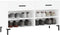 vidaXL - Schoenenbank - 102x35x55 - cm - bewerkt - hout - wit