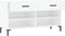 vidaXL - Schoenenbank - 102x35x55 - cm - bewerkt - hout - wit