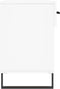 vidaXL - Schoenenbank - 102x35x55 - cm - bewerkt - hout - wit