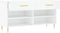 vidaXL - Schoenenbank - 102x35x55 - cm - bewerkt - hout - wit