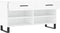 vidaXL - Schoenenbank - 102x35x55 - cm - bewerkt - hout - wit