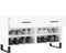 vidaXL - Schoenenbank - 102x35x55 - cm - bewerkt - hout - wit